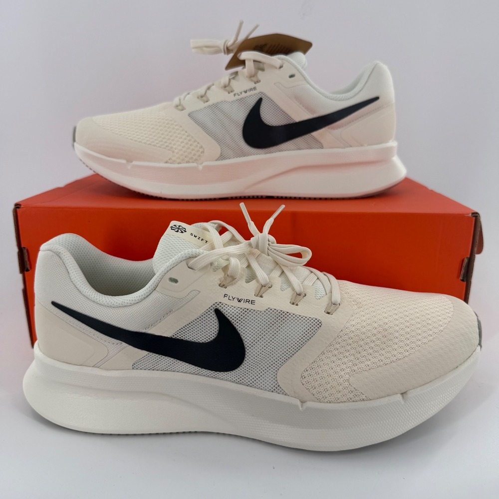 Nike Run Swift 3 Mens 11.5 Pale Ivory Black Spruce Running Shoes DR2695-117